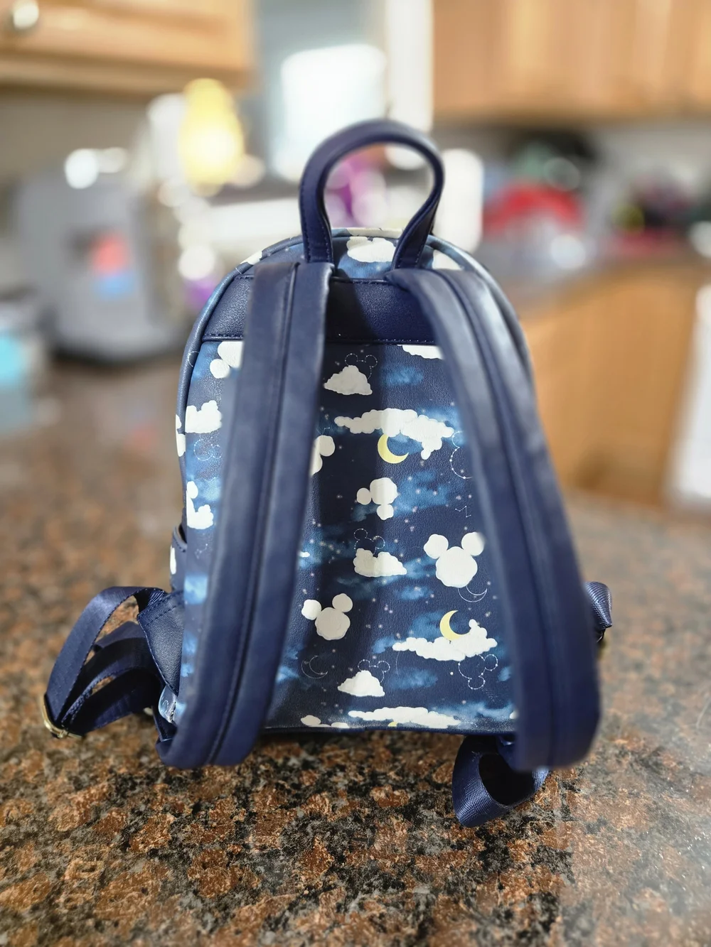 Loungefly Kids Navy Cloud & Mickey Mini Backpack